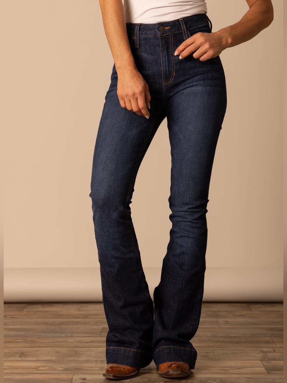 Kimes Ranch Women's Dark Blue Bootcut Jeans Size 10/36” Inseam - TALL